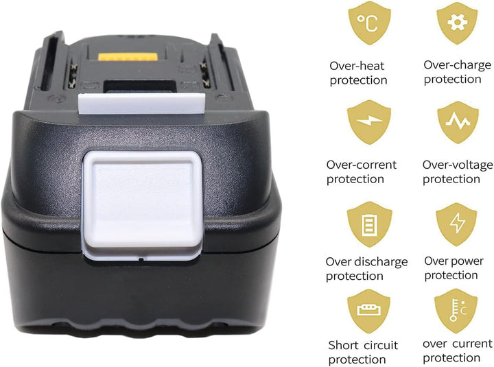 GOLEMON® 5000mAh BL1850B Akku mit DC18RC Ladegerät 18V Li-Ion Ersatz für Makita LXT BL1830 BL1840 BL