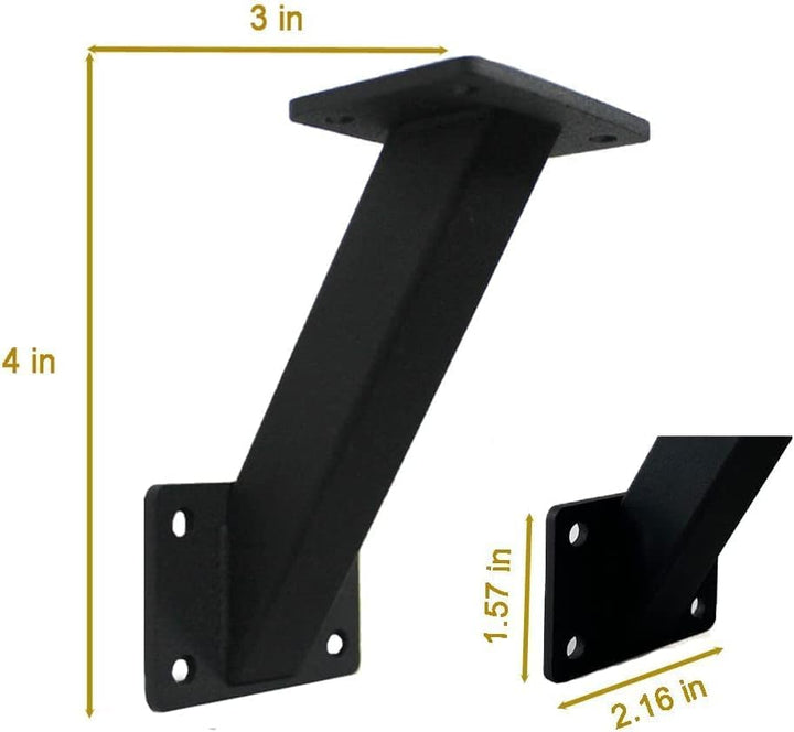 VANROUG Handlaufhalterung, Wandmontage, robuster Stahl, Metall, Treppengeländer, Zubehör, Treppengel
