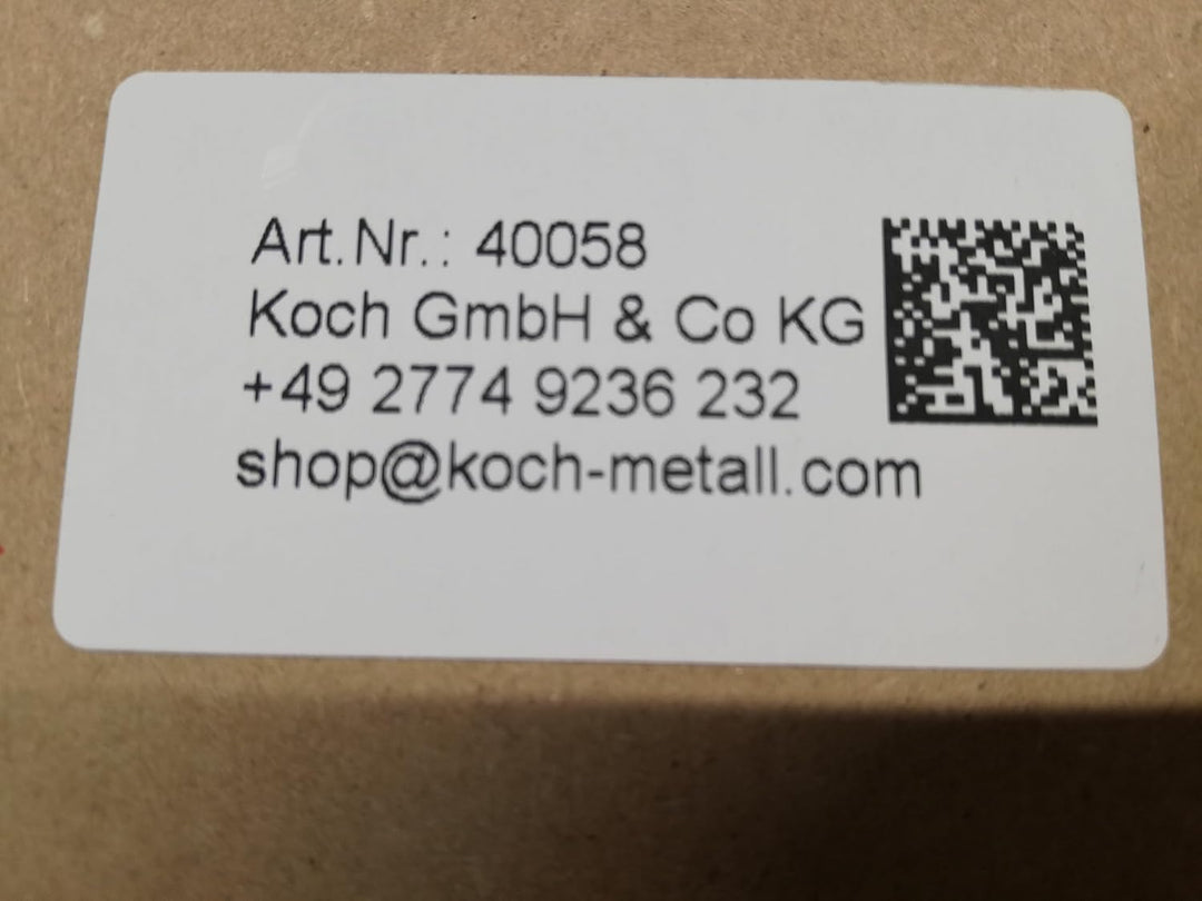 KOCH #58 Backstahl Platte 38 x 28cm für perfekte Pizza & Brot - Massive 6mm Stärke - Gewicht 5 KG -