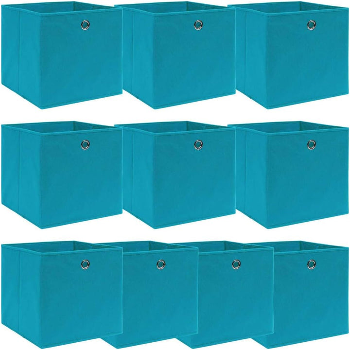 WIFESE 10 Stück Aufbewahrungsbox 32X32X32 cm Faltbox Mit Fingerloch Storage Boxes Faltbarer Organize