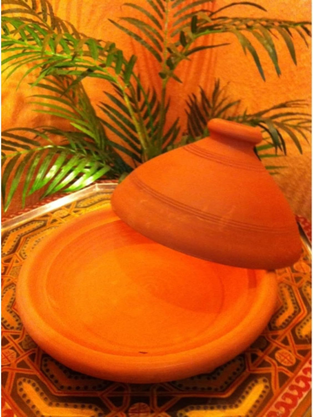 2er Set, ORIGINAL Tajine Tagine (Ø 30cm) + Marokko Minztee 40g