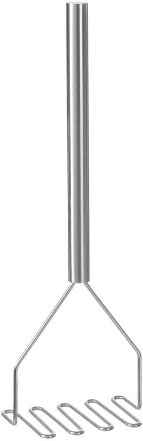 HENDI Kartoffelstampfer, Gemüsestampfer, Geschirrspülmaschinengeeignet, 200x130x(H)810mm, Edelstahl