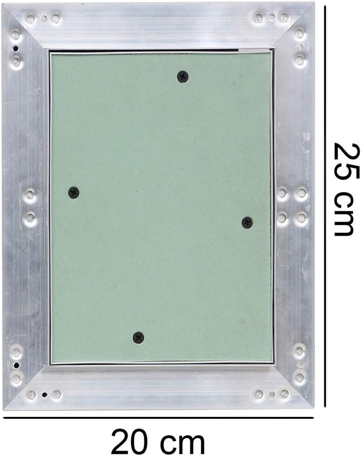 Revisionsklappe Revisionstür Aluminium-Rahmen Gipskarton Revisionstür 20x25 cm V2Aox