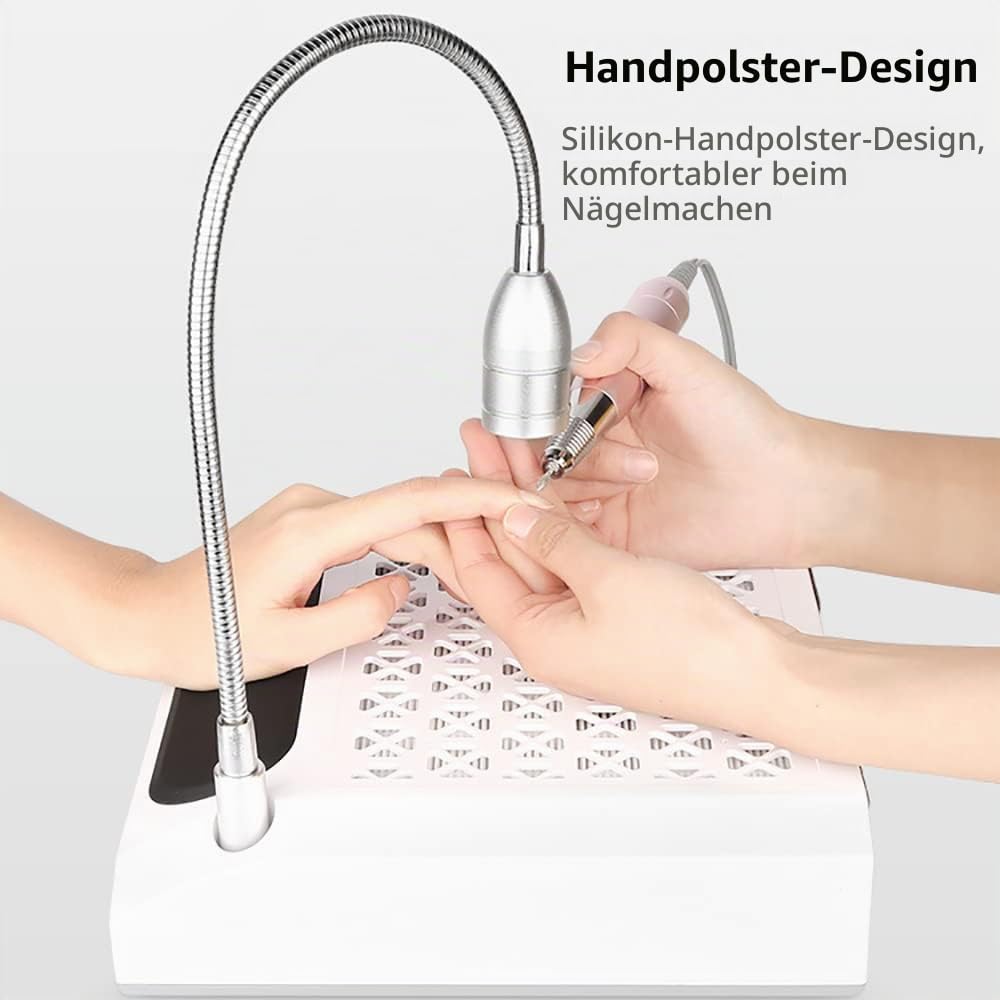 4 in 1 Staubabsaugung Nagelstudio &amp; Zuhause mit Nagelfräser 4300 U/min 23×23×7cm Elektrisch Nagelsta