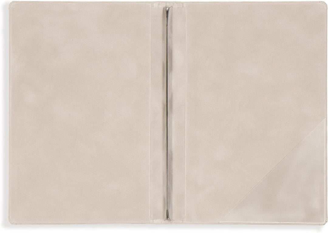 Stammbuch Klemmschiene Grau Corsivo Samt Hochzeit Familienstammbuch