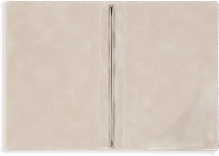 Stammbuch Klemmschiene Grau Corsivo Samt Hochzeit Familienstammbuch