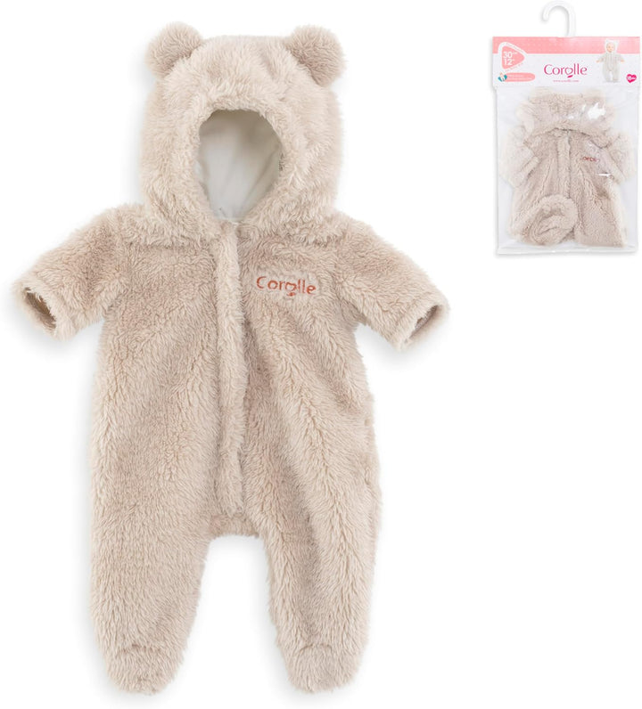 Corolle Schneeanzug, Teddy, Puppenzubehör, Puppenkleidung, für alle 30cm Babypuppen, ab 18 Monate