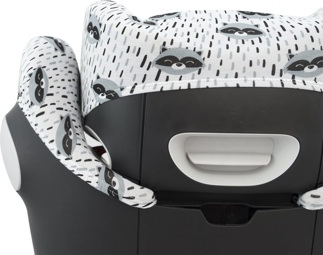 JYOKO Kids Bezug für Autositz kompatibel mit Cybex Pallas M (Raccoon), Raccoon