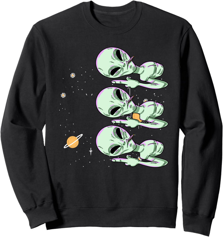 Bad Aliens Smokers Cusser Extraterrestrial Space Lover Gift Sweatshirt