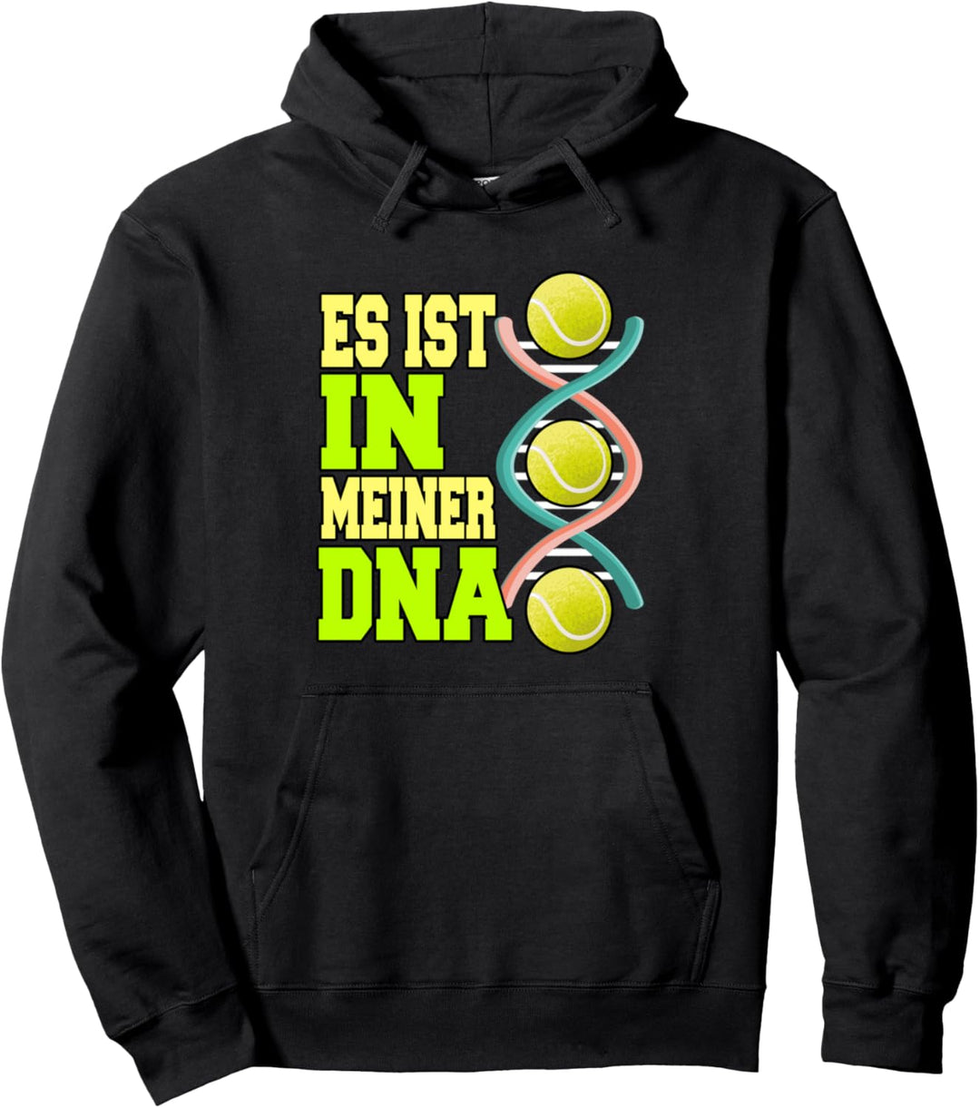 Tennis Tennisschläger Es ist in meiner DNA Pullover Hoodie