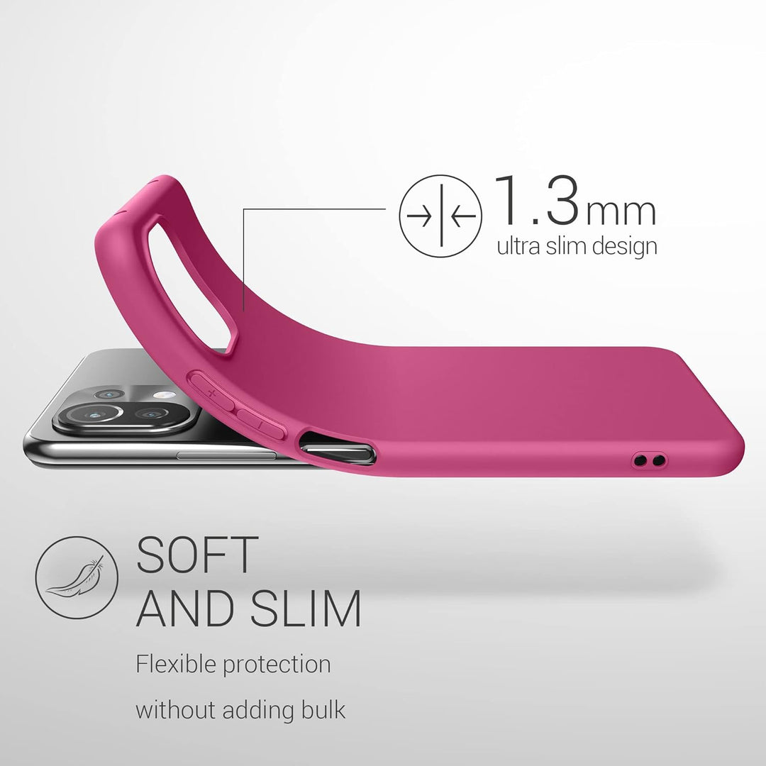kwmobile Handyhülle für Xiaomi 11 Lite (5G) NE/Mi 11 Lite (5G) Hülle - TPU Case - Kabelloses Laden -
