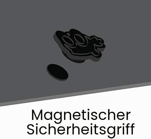 iQuatics Universal/Juwel kompatible Ersatzklappen Set ohne Skimmer/Feederlöcher, Lido 200 IV Schwarz