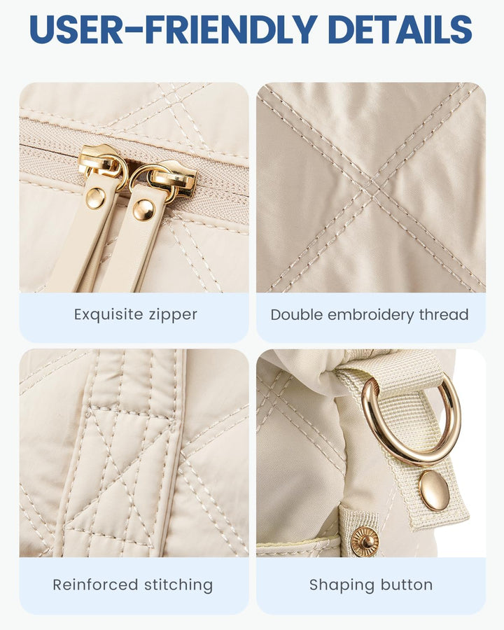LOVEVOOK Reisetasche, leichte Wochenendtasche für Damen, mit Schuhfach, Puffer Turnbeutel, persönlic