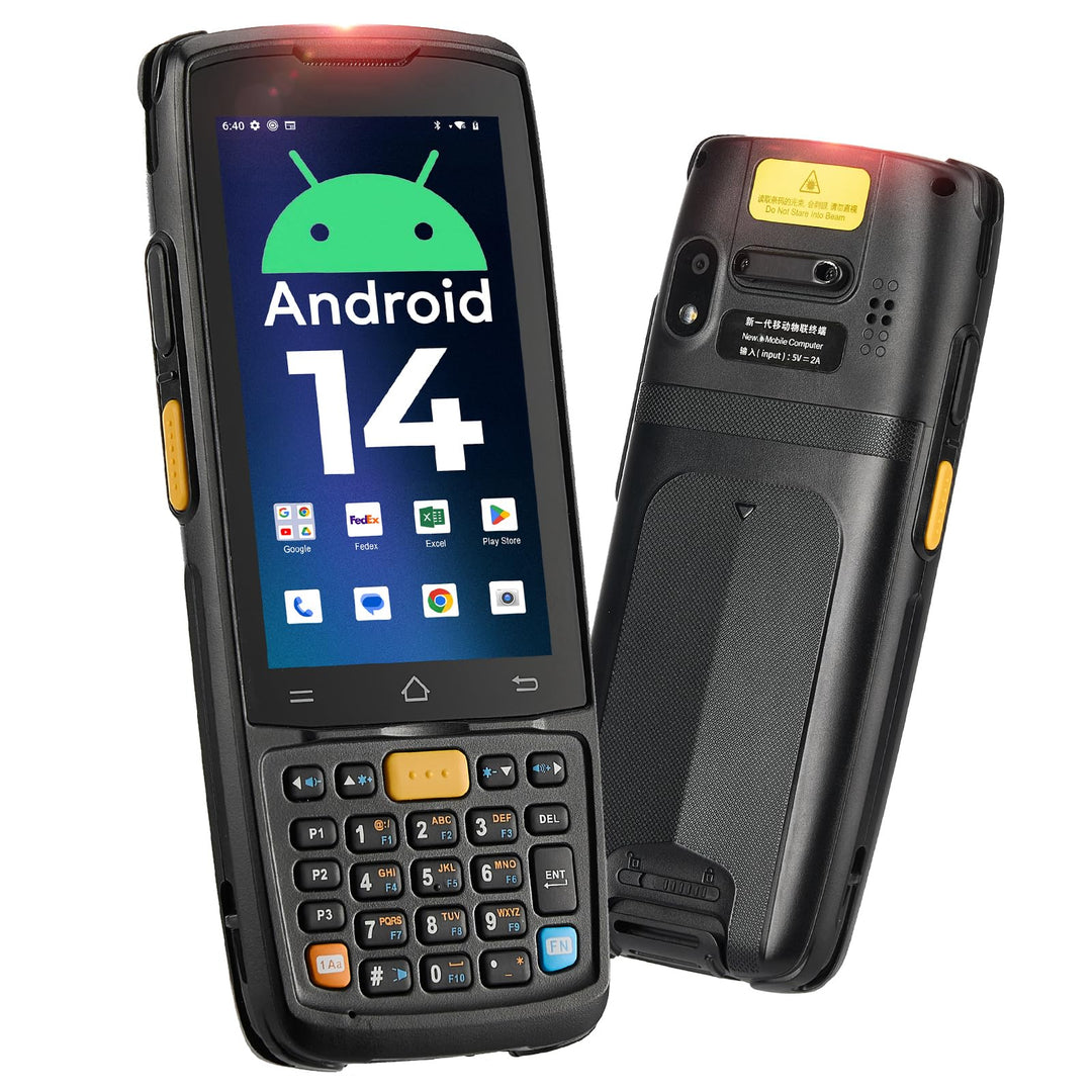MUNBYN Android Barcode Scanner MC005, Android 14, 4GB+64GB PDA Handheld, ausgestattet mit HS7 1D & 2