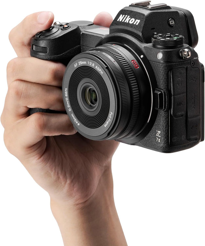 VILTROX 26mm F2.8 EVO Z Pancake Objektiv für Nikon Z | AF 26mm f/2.8 Z, Pancake Autofokus Vollformat