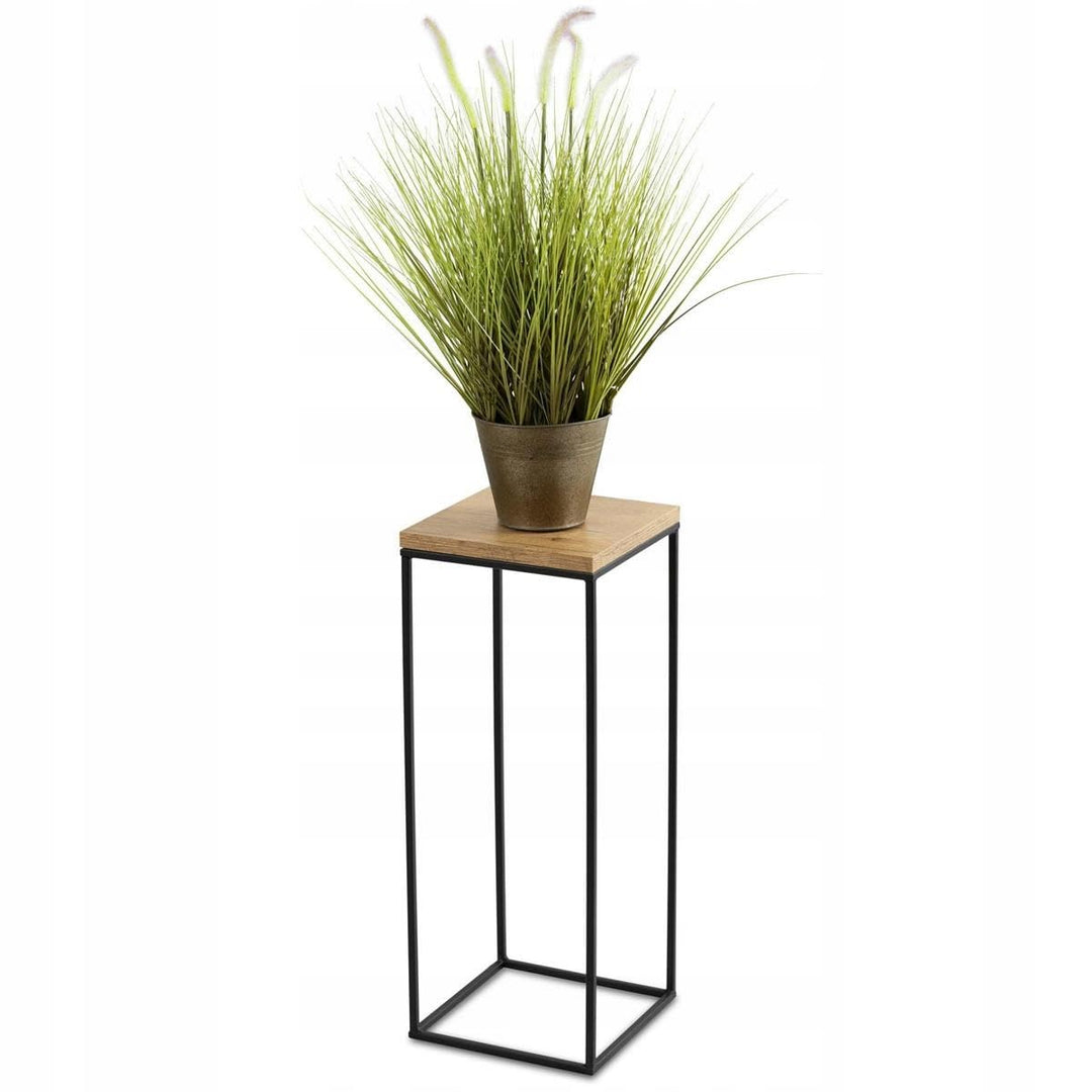 HowHomely Pflanzenständer Metall 60 cm Hoch - Stabiler und Fester Blumenhocker im Loft Stil - Blumen