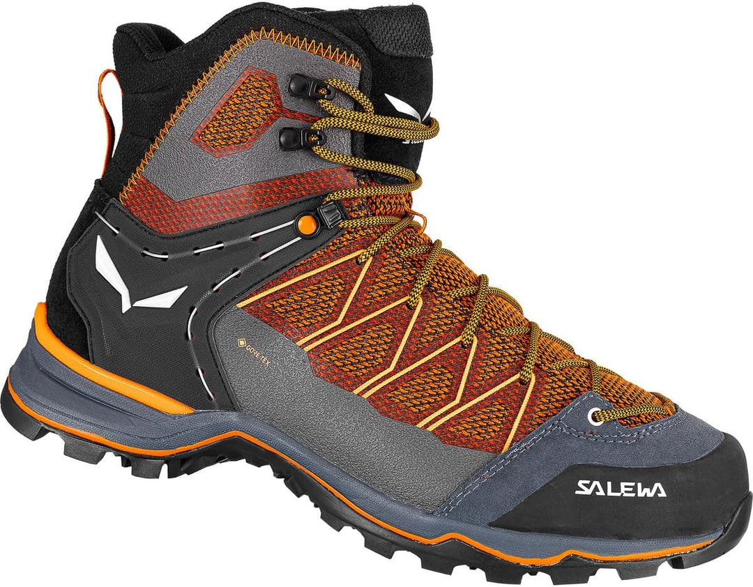 Salewa Herren Ms MTN Trainer Lite Mid GTX Trekking-& Wanderstiefel 42.5 EU Black Out Carrot, 42.5 EU