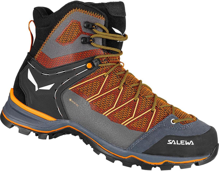 Salewa Herren Ms MTN Trainer Lite Mid GTX Trekking-& Wanderstiefel 42.5 EU Black Out Carrot, 42.5 EU