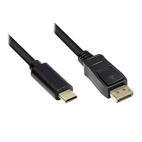 Good Connections Adapterkabel - USB-C Stecker an Displayport 1.2 / DP 1.2 Stecker - 4K / UHD @60Hz -
