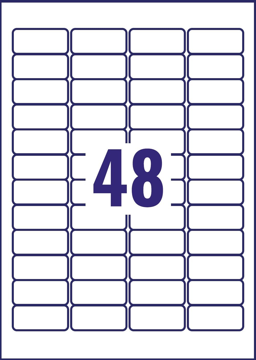 AVERY L4778-20 Box Blätter Etiketten Polyester, weiss