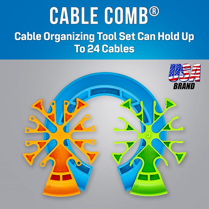 Jonard Tools CCB-2534 Das originale Werkzeugset zum Organisieren von Kabelkämmen CAT5/5E/6/6A/7, Kab