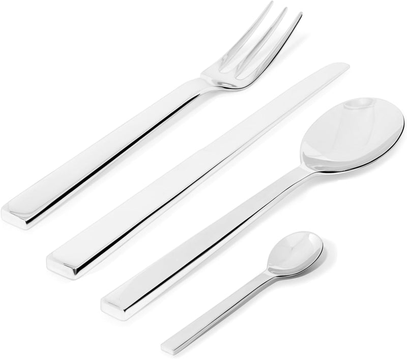 Alessi Santiago DC05S24 - Design Besteck-set aus Edelstahl, poliert, 24-teilig