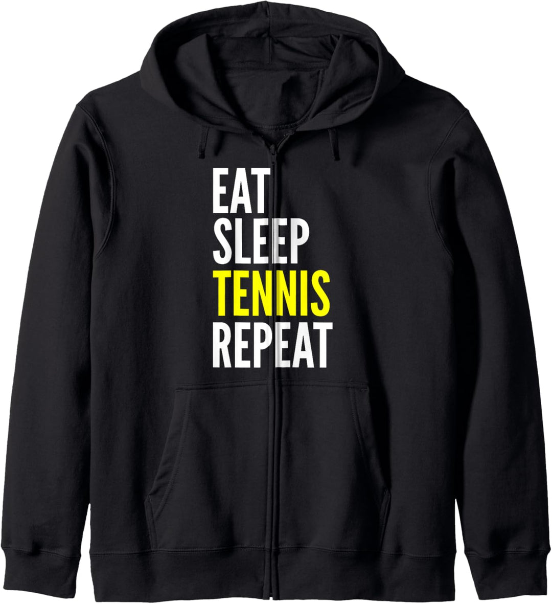 Tennisspieler Lustig - Eat Sleep Tennis Repeat Kapuzenjacke