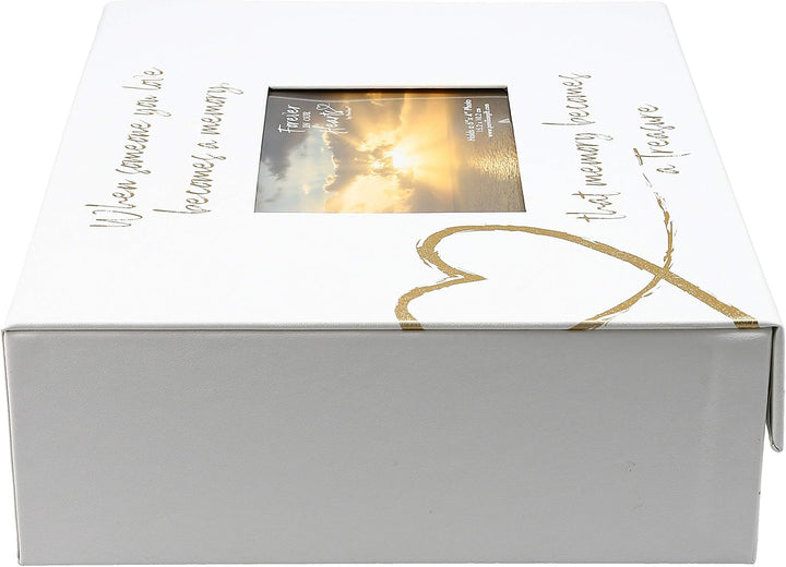 Pavilion Gift Company Memory-11 x 9" Memory Box für Andenken, weiss, 11" x 9"