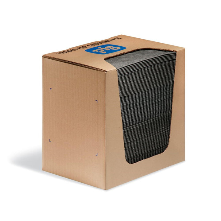 New Pig MAT251 PIG Universal-Matte, 37,1 l Saugfähigkeit, 33 cm Länge x 25 cm Breite, 100 Matten/Spe