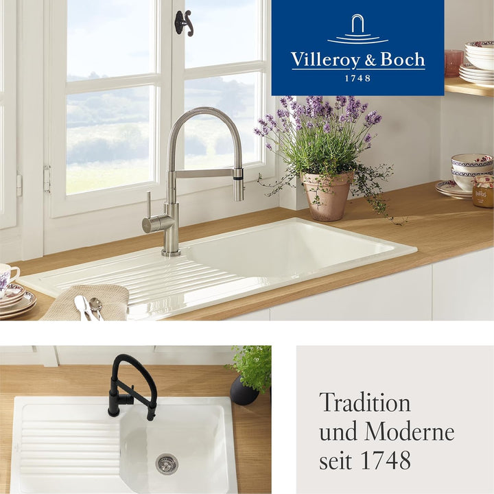 Villeroy & Boch Steel Expert Compact Window Küchenarmatur, Hochdruck, Wasserhahn Küche mit Vorfenste