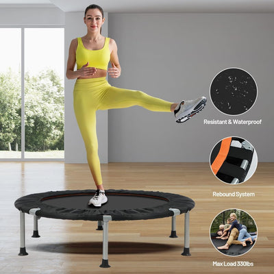 Panana Faltbares Mini-Trampolin Ø102cm Fitness-Trampolin Gartentrampolin Rebounder, Trainings-Trampo