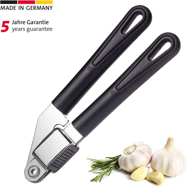 Westmark Knoblauchpresse mit herausnehmbarem Gittereinsatz, Verchromt, Stahl/Kunststoff, Gentle, Sch