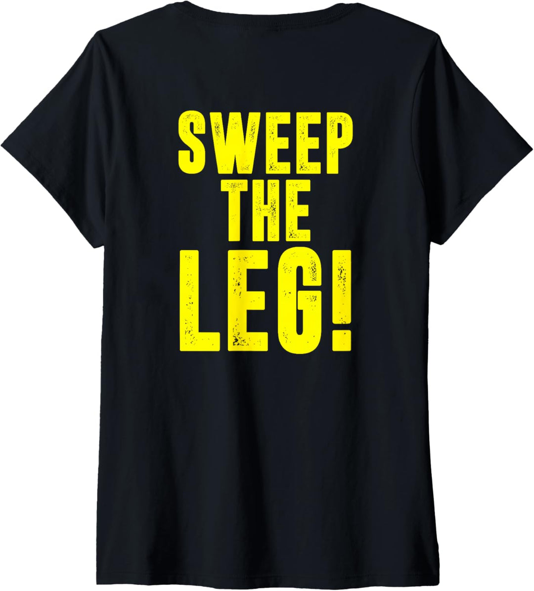 Cobra Kai Fegen Sie das Bein T-Shirt mit V-Ausschnitt