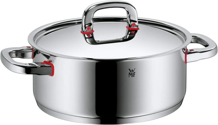 WMF Premium One Topfset Induktion 4-teilig, Kochtopf Set mit Metalldeckel, Cromargan Edelstahl polie