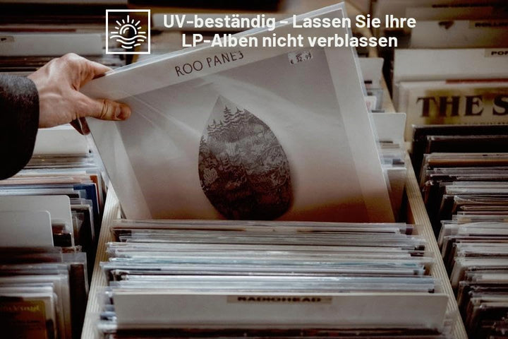 POJSIO 12 Zoll LP Schallplatten Hüllen Aussenhüllen,100 x Extra Dick Density Schutzhüllen Polyethyle