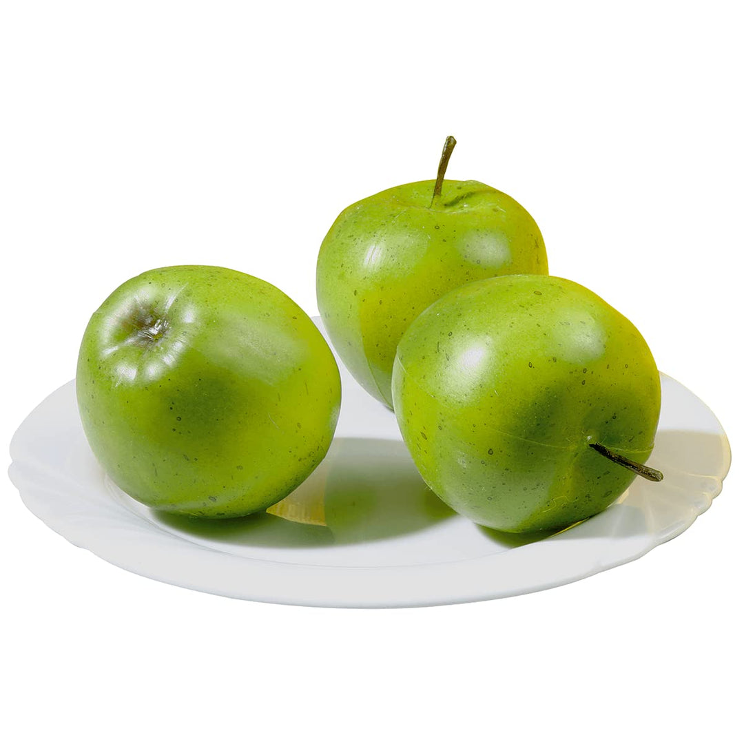 Deko-Äpfel Dummy Apfel-Set Fake Attrappen grün 7 cm Ø 3 Stück Dekoration