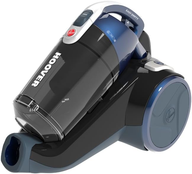 Hoover RC50PAR Beutelloser Staubsauger 4A+, 550 W, 2 Liter, 75 Dezibel, Teleskoprohr aus Metall, Bla