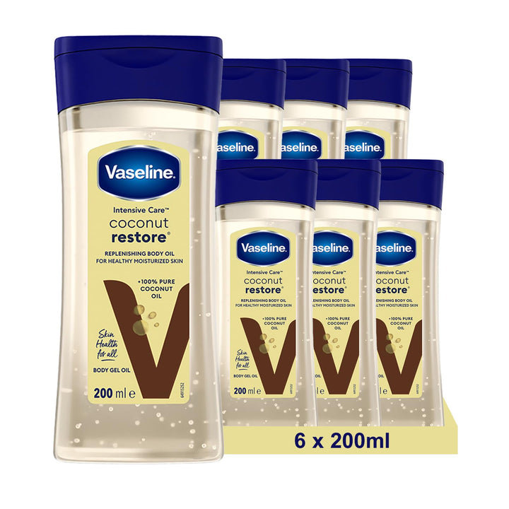 Vaseline Intensive Care Körperöl Coconut Restore für gesunde, mit Feuchtigkeit versorgte Haut. Regen