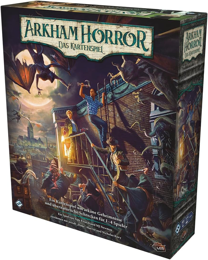Asmodee, Arkham Horror: LCG Grundspiel, Arkham Horror Kartenspiel 2026, DE-Version, kooperatives Exp