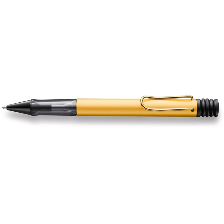LAMY Lx Kugelschreiber 275 – Kuli aus Aluminium in der Farbe Gold mit transparentem Griffstück und v