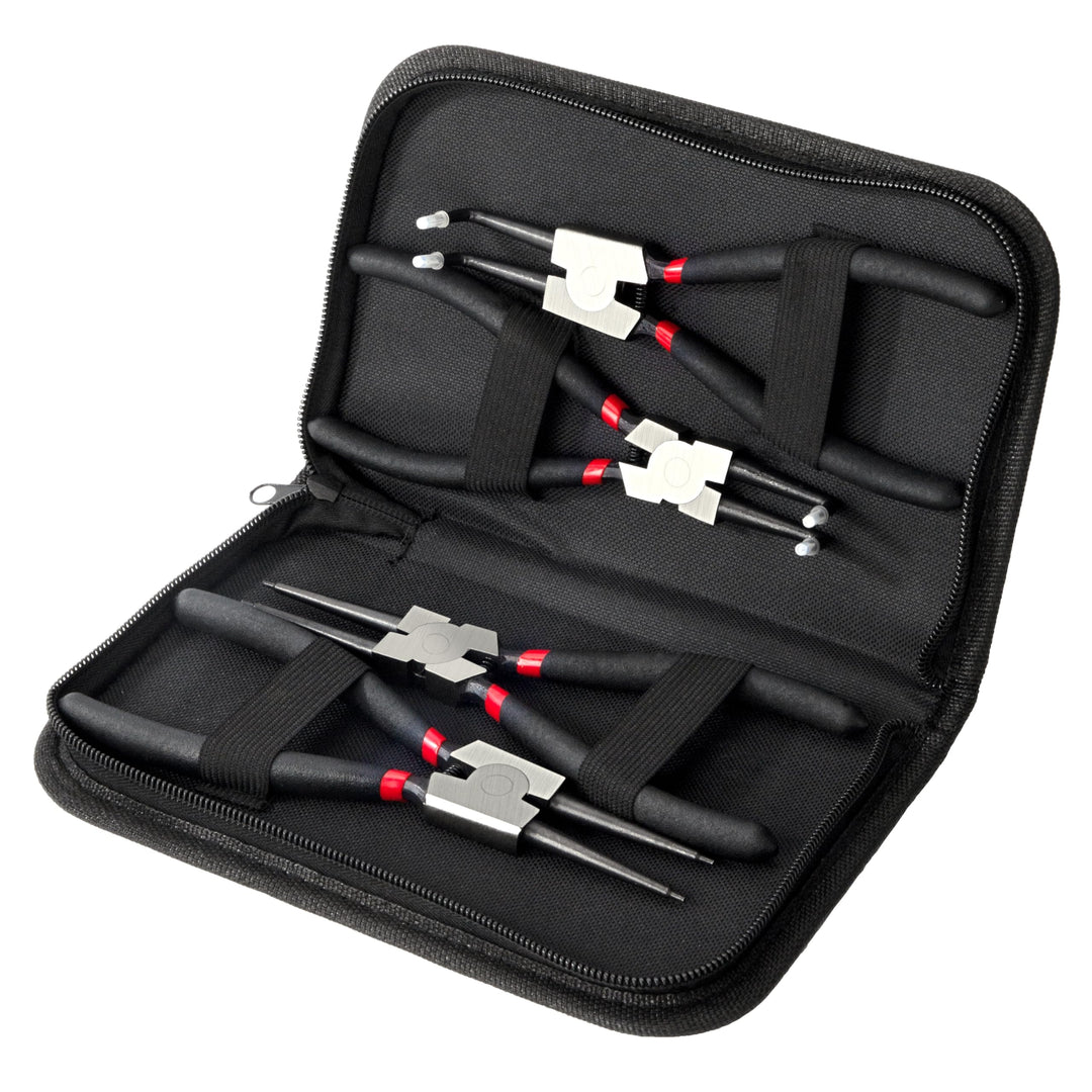 Sprengringzangen Set, 4 Stück 180mm Sicherungsringzange Interne und Externe, Kieferautomotive Werkze