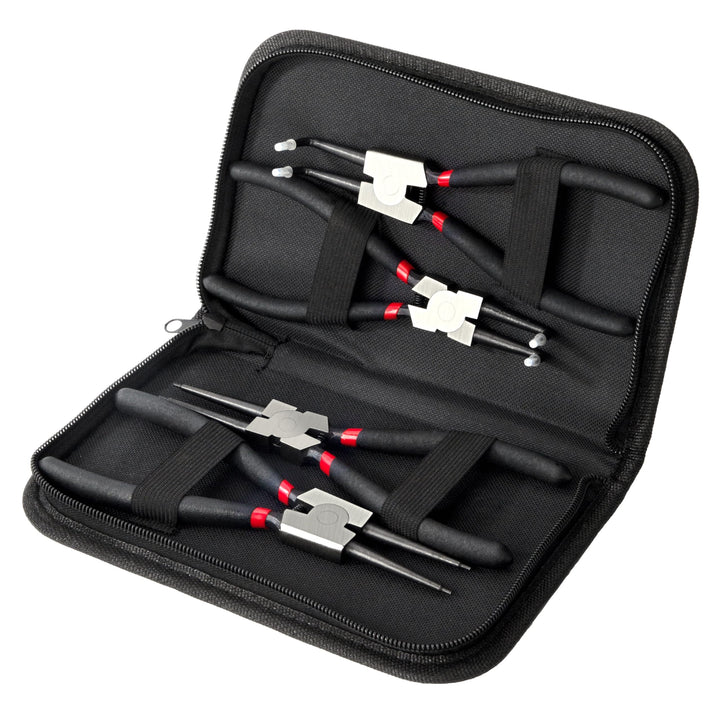Sprengringzangen Set, 4 Stück 180mm Sicherungsringzange Interne und Externe, Kieferautomotive Werkze