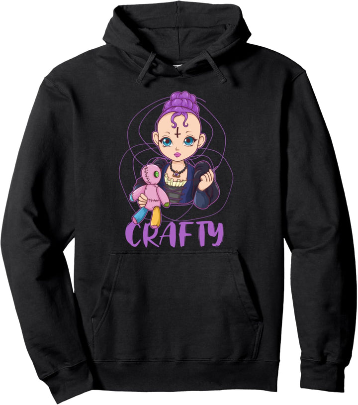 Goth Girl Crafty Pullover Hoodie