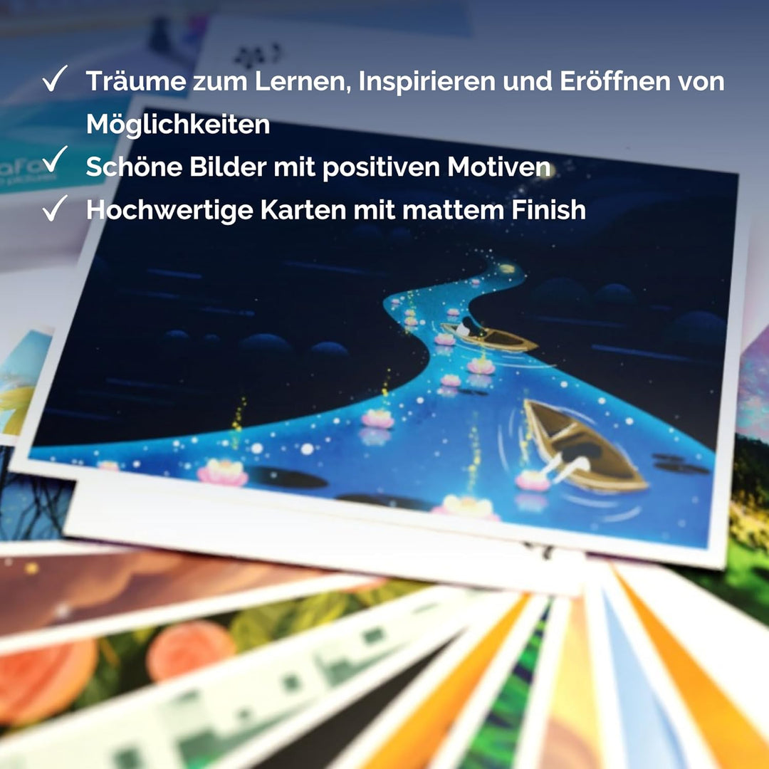 deep pictures ‘Traumwelten’ - 52 illustrierte Postkarten, mit denen Du deine Träume verwirklichen un