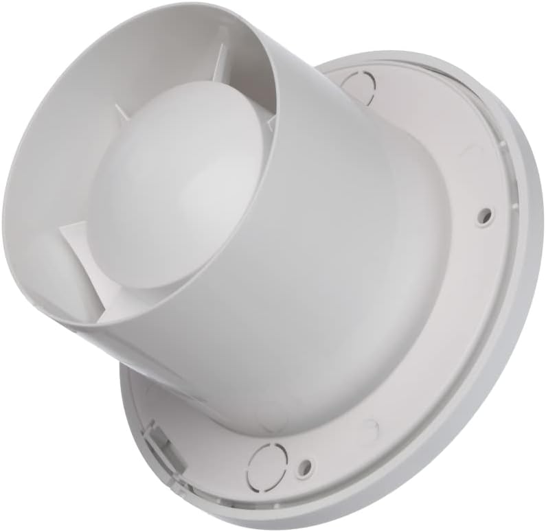 EUROPLAST Ø 100 mm Abluftventilator leise – Badlüfter weiss – Wandventilator für Küche WC Badezimmer