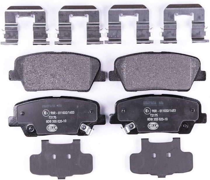 HELLA PAGID 8DB 355 020-101 Bremsbelagsatz - T2175 - Dicke/Stärke: 15.9mm - mit akustischer Verschle