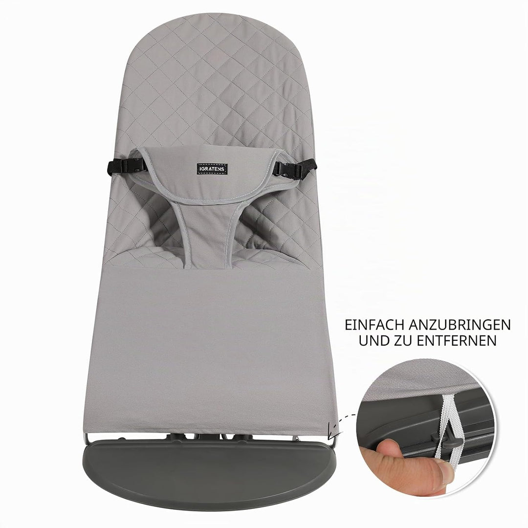 iGRATENS Stoffsitz für Babywippe – Baby Björn, Babywippenbezug, kompatibel mit Balance Soft & Bliss