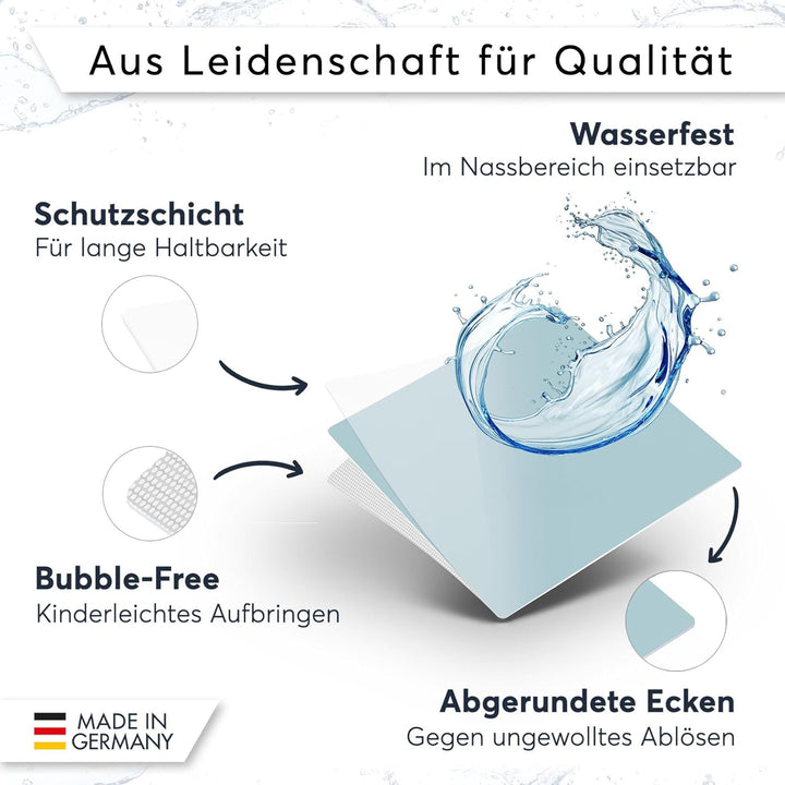 30 Stück Klebefliesen Folie 20x20 cm für Bad und Küche - Fliesenfolie, Fliesenfaufkleber - Sticker F