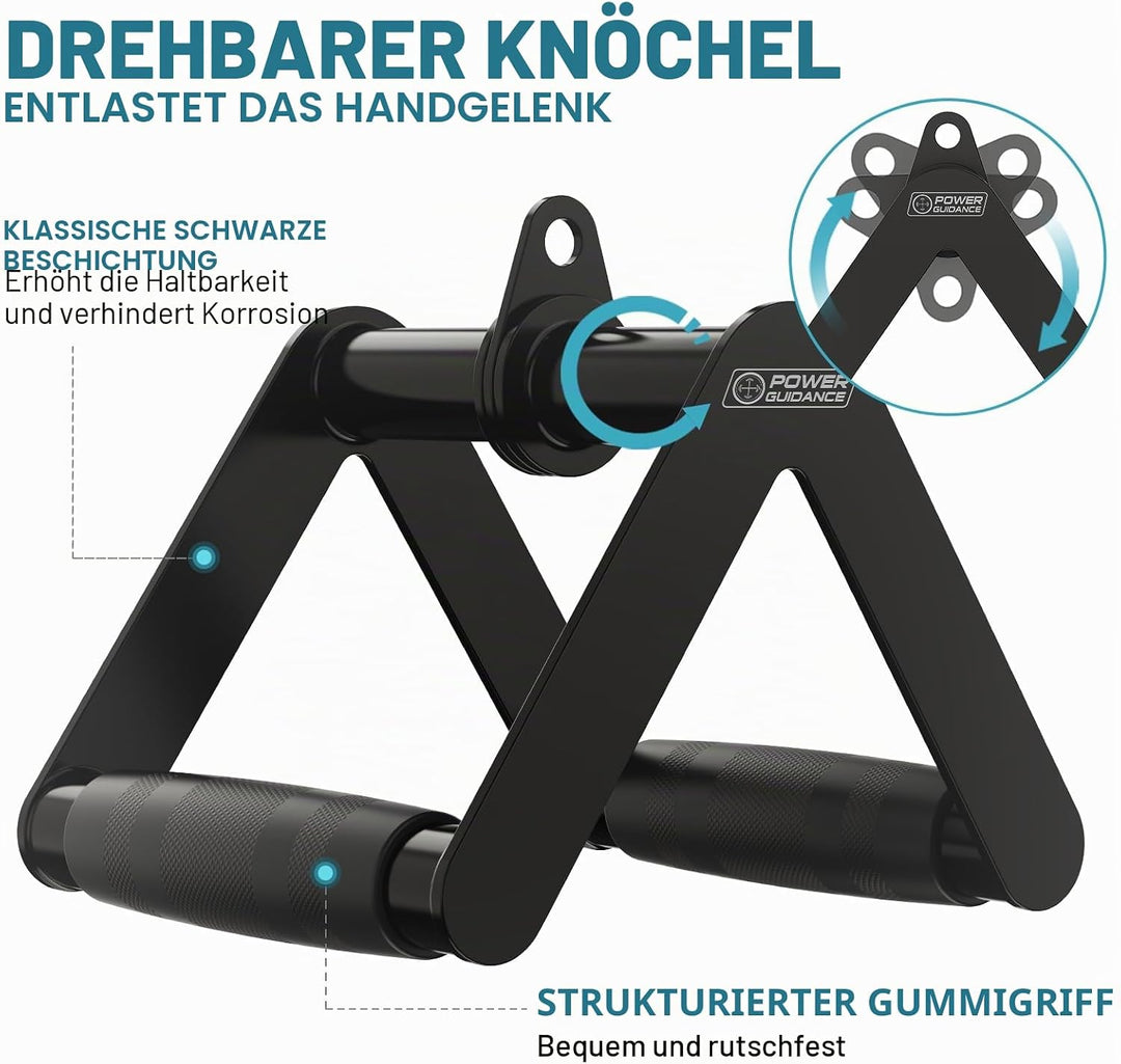 POWER GUIDANCE Trizeps-Kabelzug nach unten drücken, Gewicht Maschinenzubehör 6# V Handle+Triceps Rop