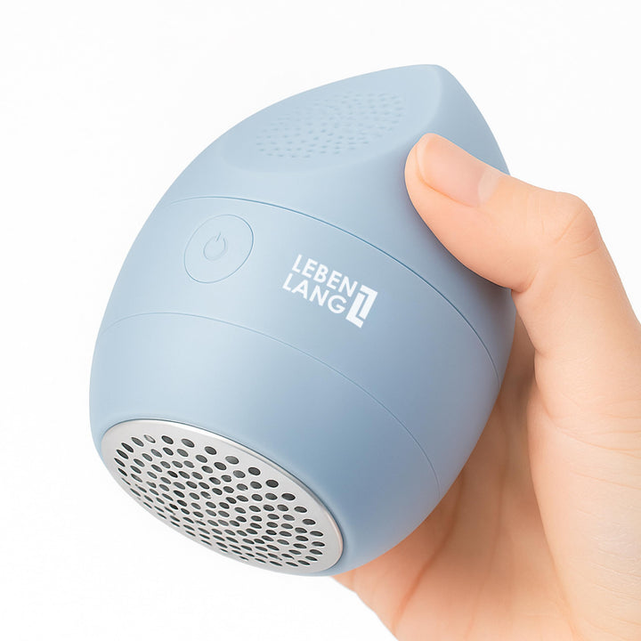 LEBENLANG Mini Fusselrasierer Elektrisch - Inkl. Ersatzklingen & Reinigungspinsel I Entfussler Fluse